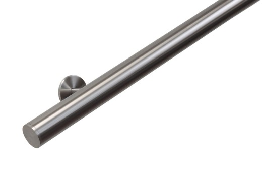 RVS trapleuning rond Ø42,4mm inclusief leuningdragers type S
