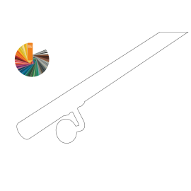 RVS/stalen trapleuning rond Ø42,4mm inclusief leuningdragers type H - RAL kleur naar wens
