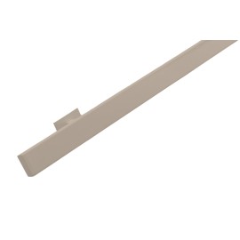 RVS/stalen trapleuning vierkant vlak 40x20mm inclusief leuningdragers type T GRIJSBEIGE RAL 1019