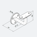 RVS leuningdrager type E
