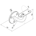 RVS leuningdrager type L